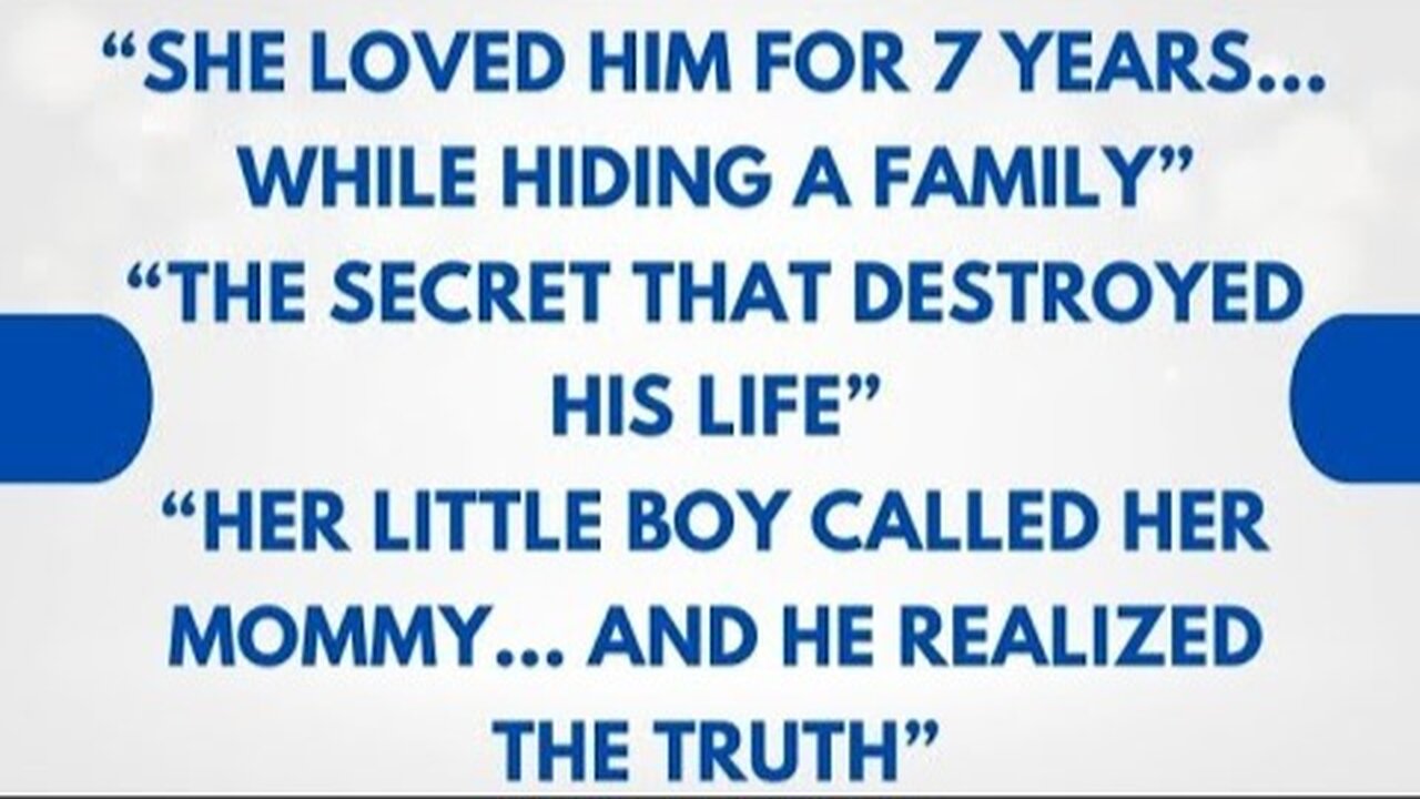 She Hid A Secret Family From Him For 7 Years... The Truth Broke His Heart
