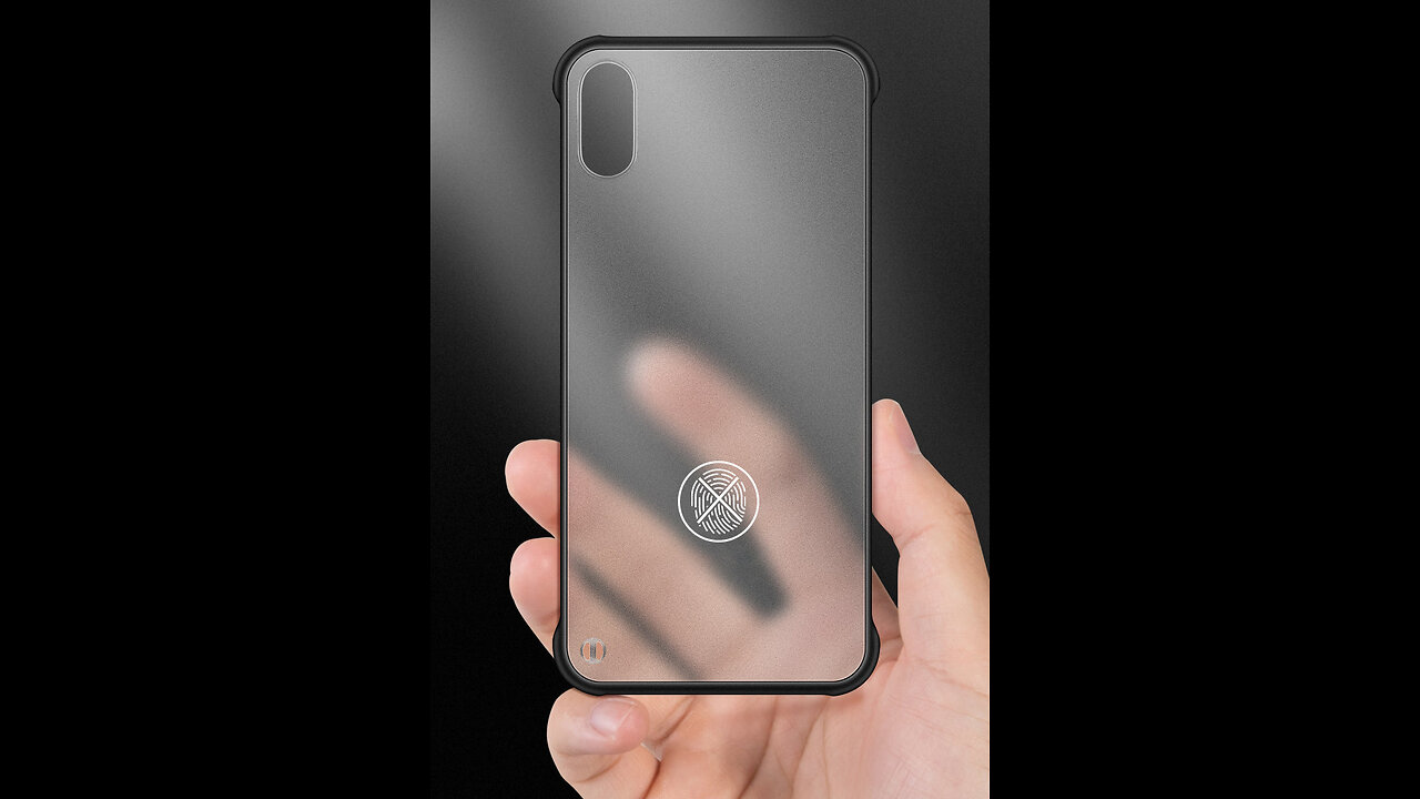 No Frame Matte Phone Case with Thickened Conner Protection, Semi-transparent Design, Lens Protector