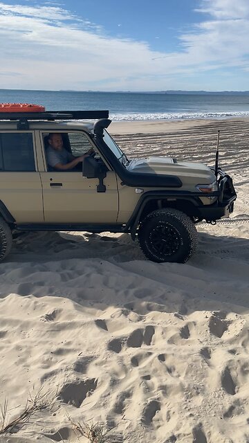 Landcruiser on the sand