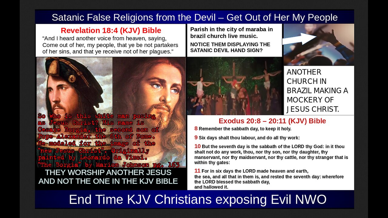 Satanic False Religions from the Devil – Get Out of Her My People