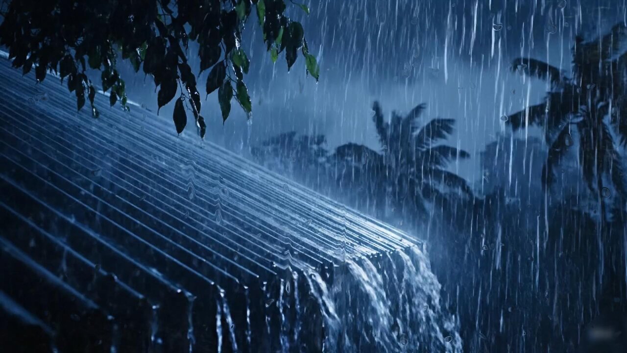 Cozy Thunderstorm ASMR | Fall Asleep Fast with Heavy Rain & Powerful Thunder Sleep Sounds