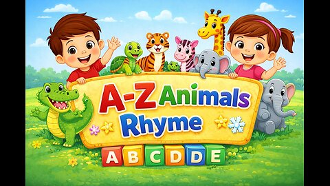 A to Z Animal Rhymes for Kids | Learn Animals with Fun Songs