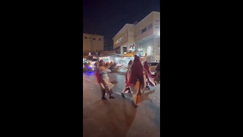 🎅 🇵🇸 🇮🇱 Israeli policemen on motorcycles also disrupted a public performance of Dabke as