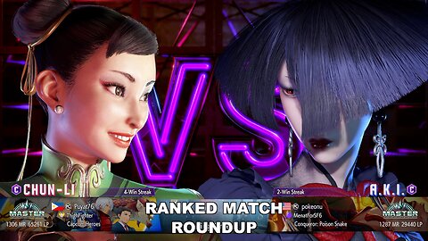 Kuya Kalbo SF6 Ranked Match Roundup. Chun Li Master Rank [Hori Fight Stick]