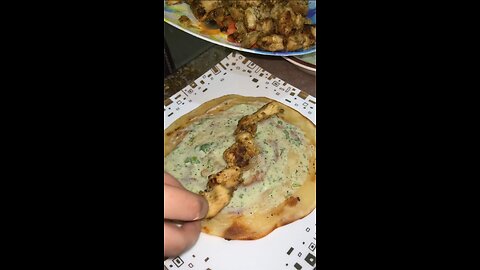 crispy chicken paratha roll