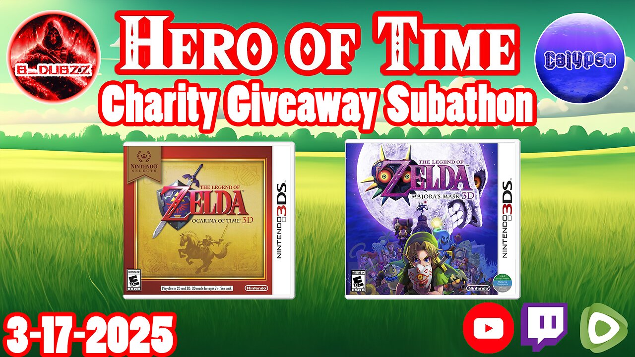 🔴Live | Hero of Time Charity Giveaway Subathon!