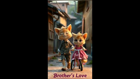 Cats brother love 🌹🌹🌹🎉