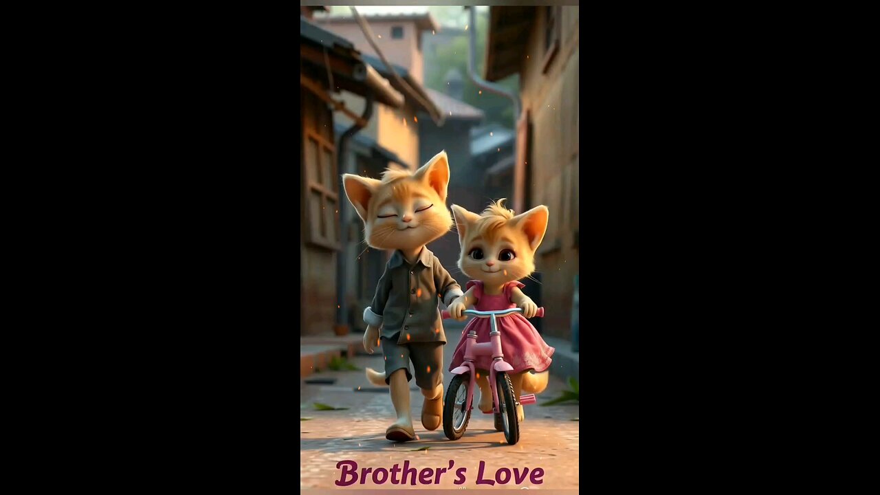 Cats brother love 🌹🌹🌹🎉