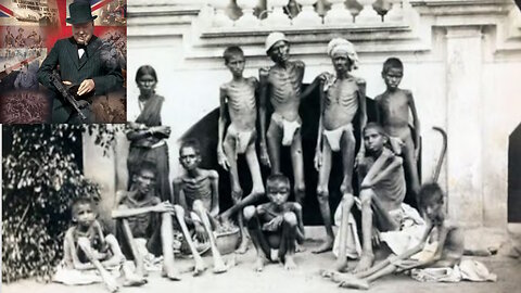 Genocidio de Churchill de 1943 en India. 4 Millones indios murieron de hambre en Bengal