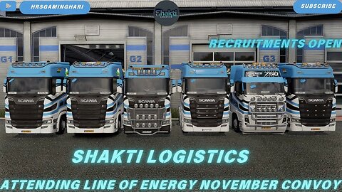 Euro Truck Simulator 2 Shakti Logistics Attending Line Of Energy November Convoy | HRSGamingHari