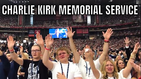 Thousands WORSHIP JESUS at Charlie Kirk’s Memorial Service today…