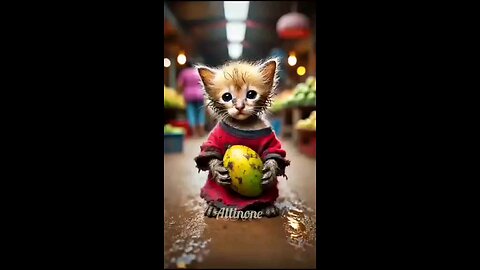 Cute poor cat