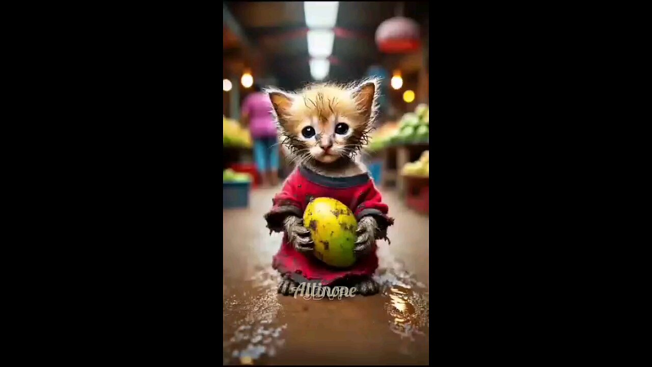 Cute poor cat