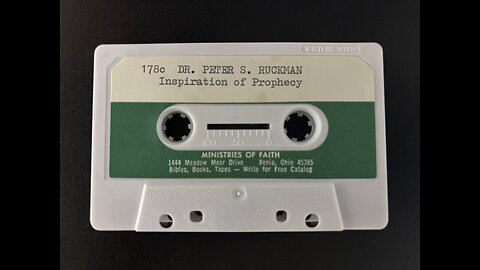 Inspiration Of Prophecy - Dr. Peter Ruckman (Audio is rough)