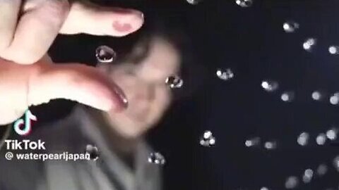 Japanese engineers created floating water pearls using frequencies