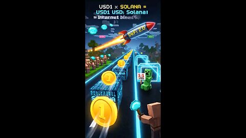 $USD1 on Solana — Capital markets at internet speed #wlfi #usd1 #minecraft #memes #gaming #animation