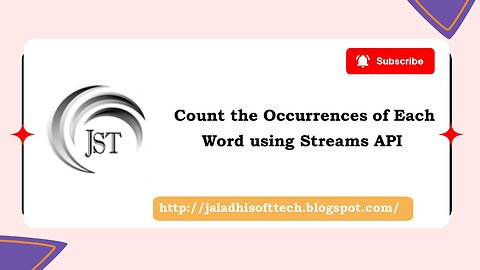 Count the Occurrences of Each Word using Streams API