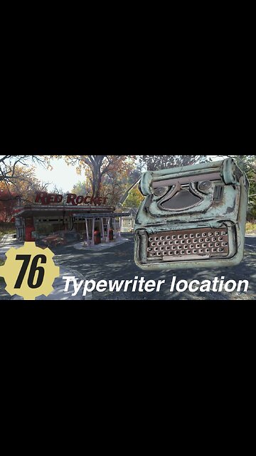 Fallout 76 typewriter: scrap jump to produce gears, screws, springs.