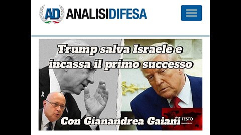 USA/ISRAELE - USA/RUSSIA - USA IRAN: 'INTERVISTA AL DIRETTORE DI ANALISI DIFESA" 25 giugno 2025