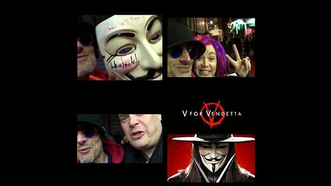 'The Wachowskis' ⭐️ sign a 'V For Vendetta' mask for charity