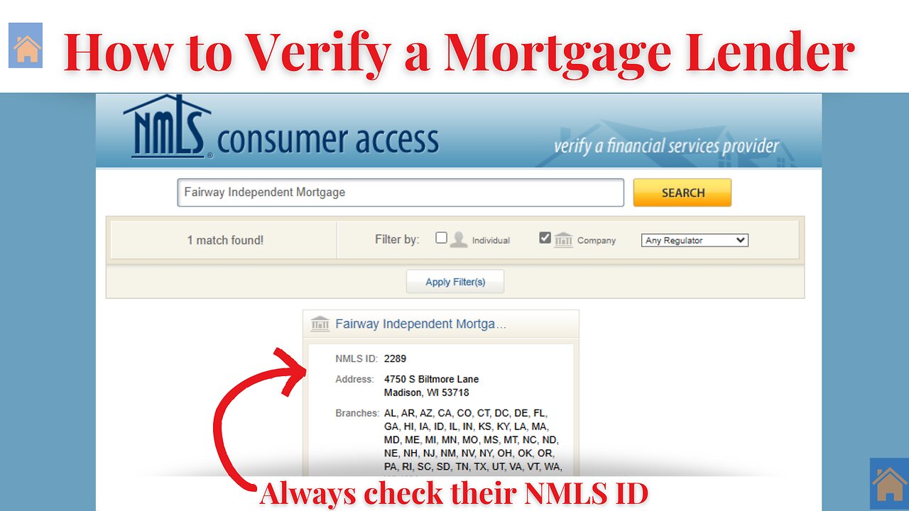 How to Check Using NMLS Consumer Access