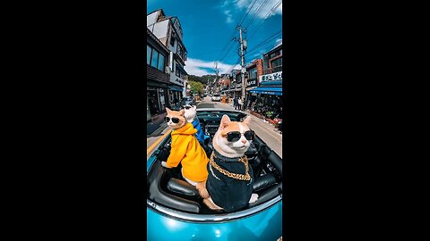 Cool Cats Driving