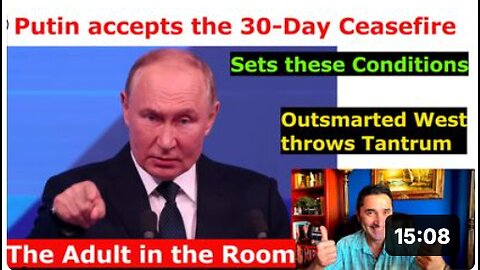 Russia Ready for Ceasefire (Under these Conditions) - Putin. West throws a tantrum, their reaction