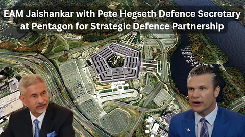 EAM Jaishankar with Pete Hegseth Defence Secretary at Pentagon for Strategic Defence Partnership