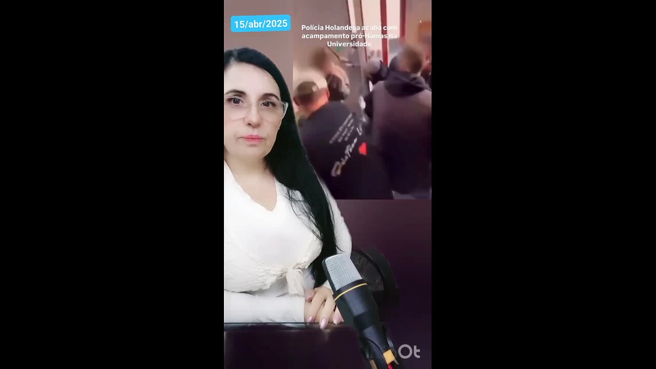 handa: polícia desmo ta acampamento pro hamas