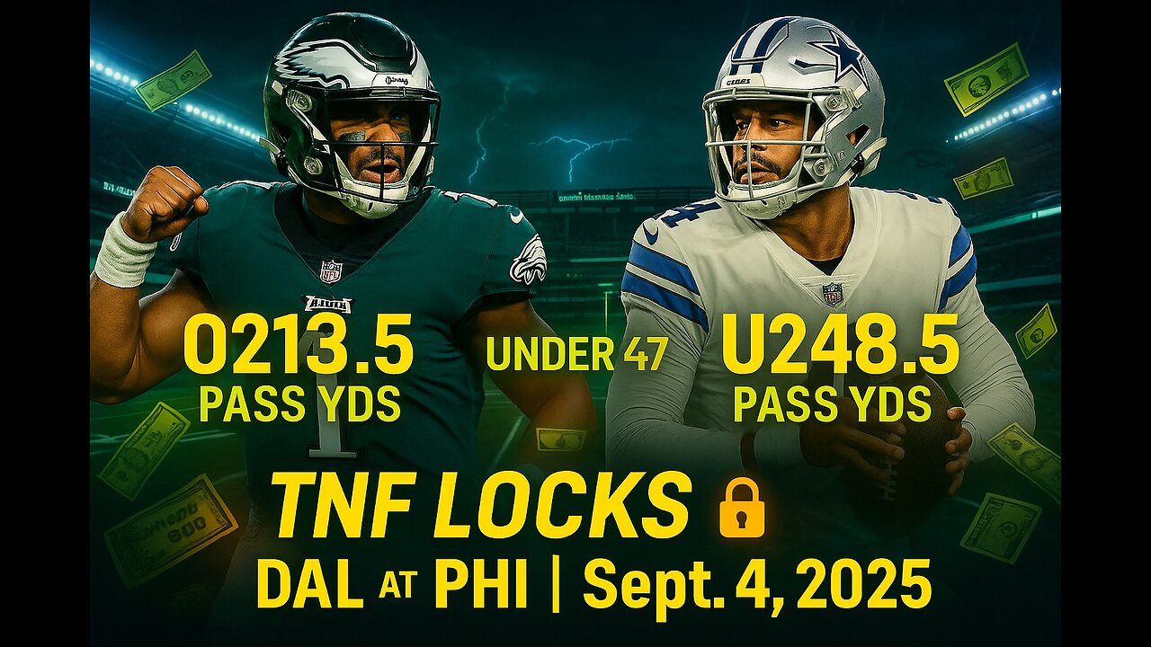 TNF BEST BETS: Eagles vs Cowboys | 10 Props & Same-Game Parlays (Sept 4, 2025)