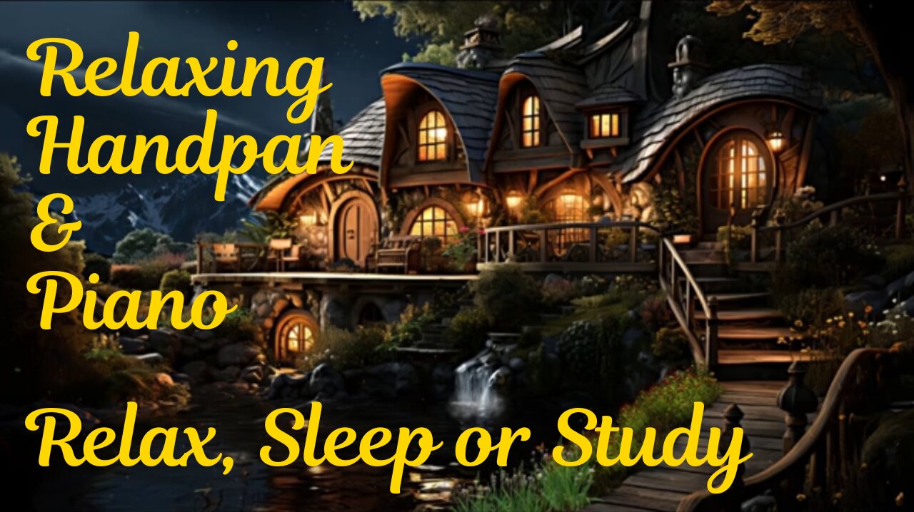 Relaxing Handpan & Piano - Escape to a Fantasy House in a Magical Forest