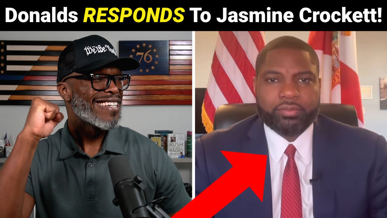 Byron Donalds RESPONDS To Jasmine Crockett's RACIST Remarks!