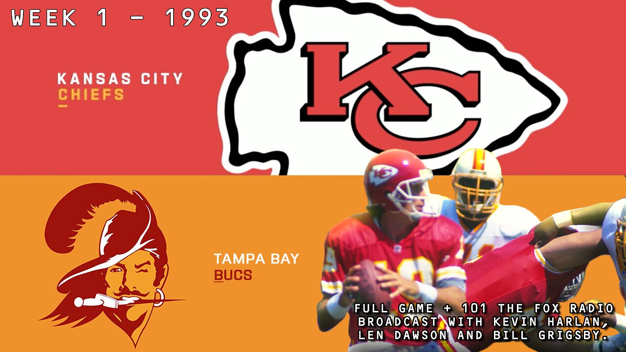 1993 - Week 1 - KC Chiefs at TB Bucs - Joe Montana's first game as a Chief