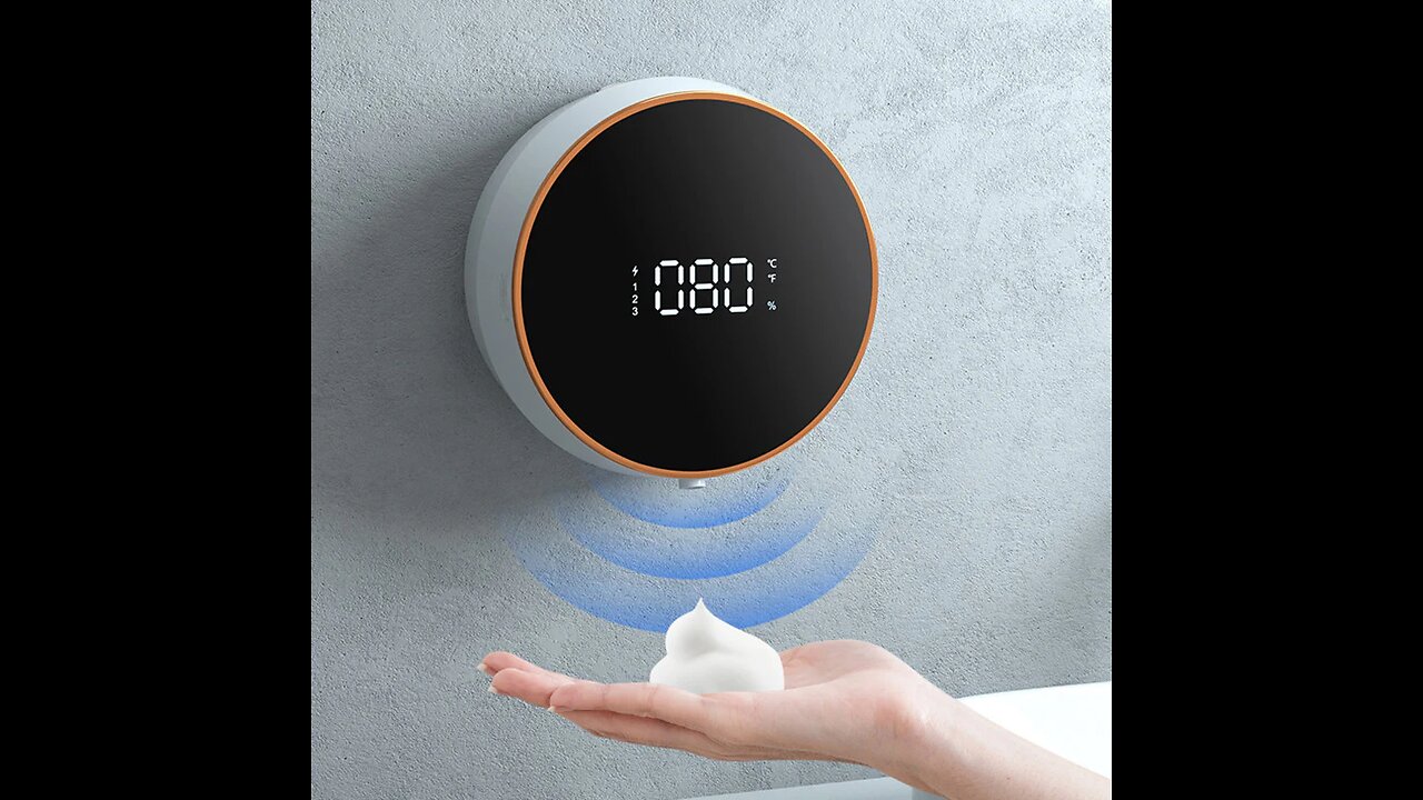 Punch-Free Wall-Mounted Smart Sensor Foam Machine