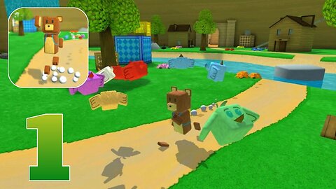 Super Bear Adventure - Gameplay Walkthrough Part 1 - Tutorial & Turtletown (iOS, Android)