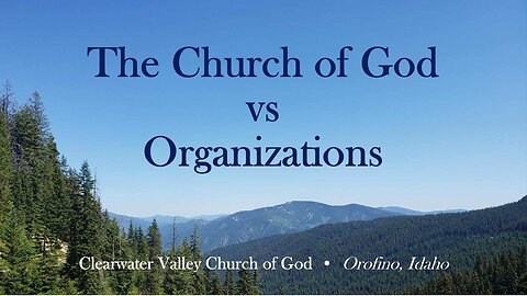 The Church of God VS an organization