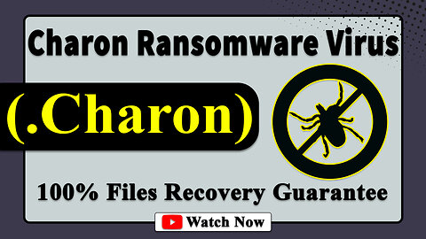 || SOLVED ✅🔘|| Charon (.Charon) ransomware virus - removal and Decryption