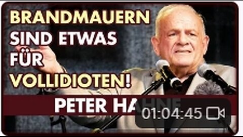 Peter Hahne: Brandmauern sind etwas für Vollidioten!