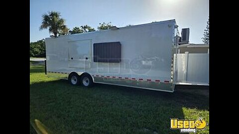 BRAND NEW 2025 8.5' x 24' Kitchen Food Concession Trailer with Pro-Fire System for Sale in Florida!