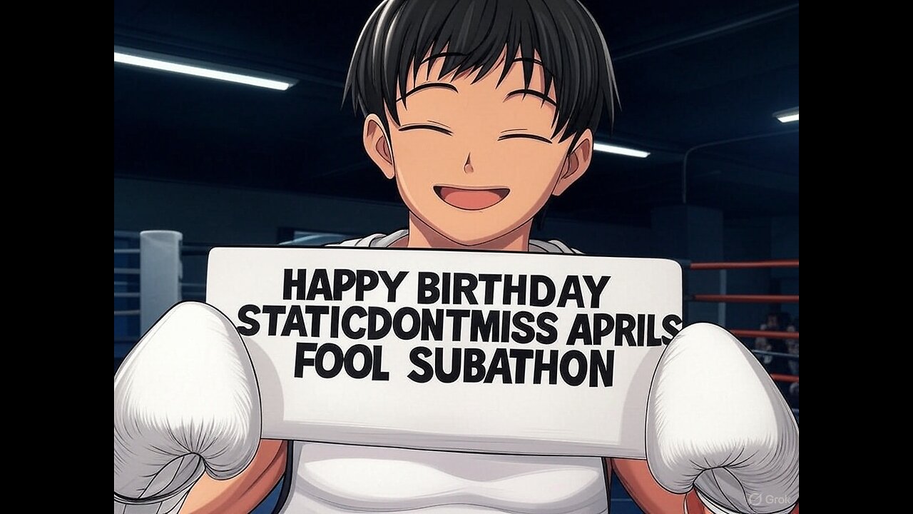 HAPPY BIRTHDAY STATICDONTMISS APRILS FOOL SUBATHON