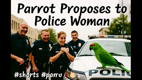Parrot Proposes to Police Woman