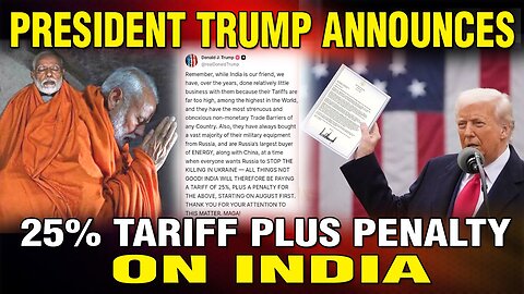 LIVE : 30-07-25 | PRESIDENT TRUMP ANNOUNCE'S 25% TARIFF, PLUS PENALTY ON INDIA | CURRENT AFFAIRS