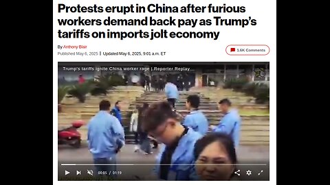 Workers In China Are Protesting As Trumps Tariffs Kick In