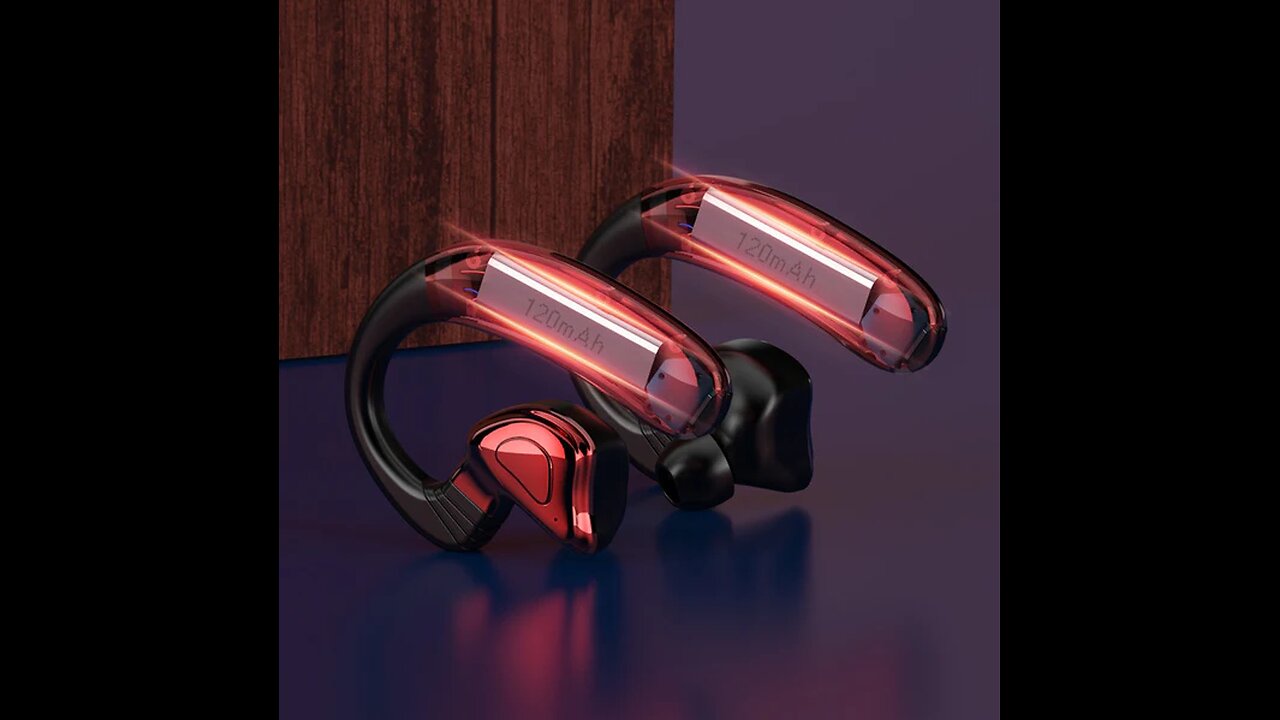 Bluetooth 5.0 Wireless Headphones, Support Single-Ear Use, For Gym, Travel, Work & Movies