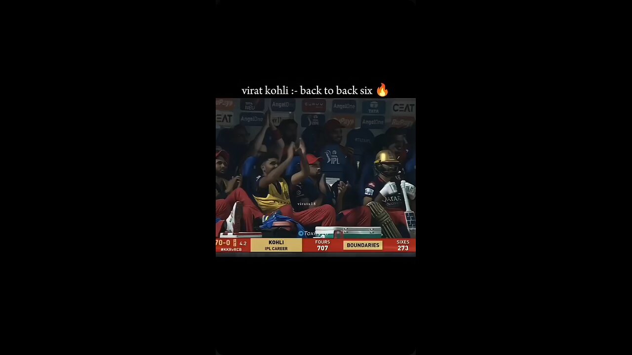 Virat Kohli back to back sixes