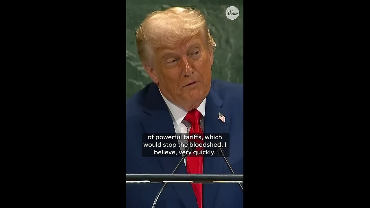 ℹ️ Trump tears into climate change, immigration and talks conflict at UN General Assembly #Shorts ⏳