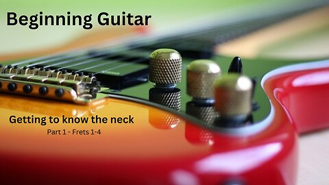 Beginning Guitar - Getting to know the Neck - Part 1 - Frets 1 - 4