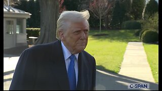 President Trump Speaks to Reporters Before Departure to New Jersey