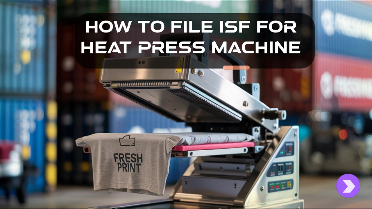 How To File ISF For Heat Press Machines