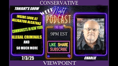 LIVE TONIGHT @ 9PM EST. ON THE CONSERVATIVE VIEPOINT: INSIDE LOOK INTO ALLIGATOR ALCATRAZ